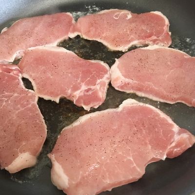 thin boneless pork chops