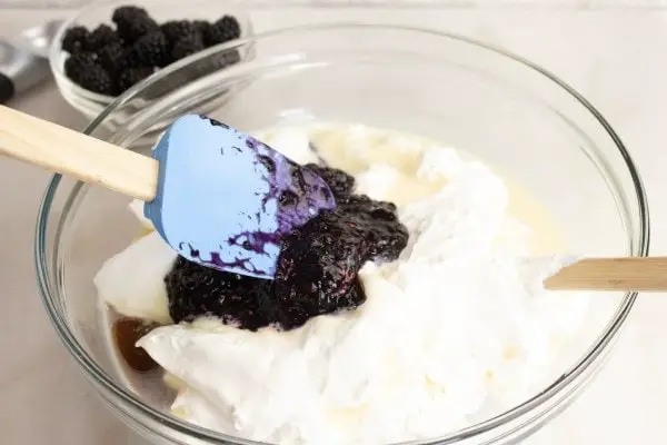 blackberry no churn ice cream