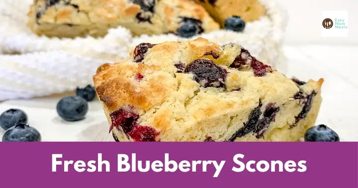 Fresh blueberry scones