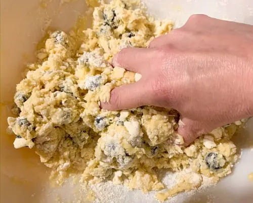 blueberry scone dough