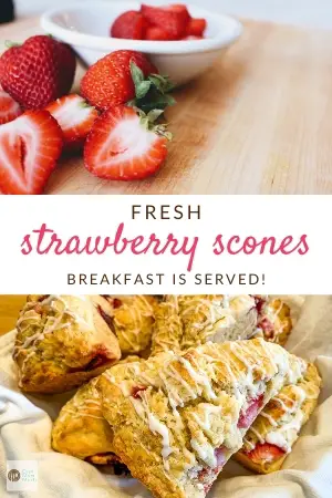 fresh strawberry scones