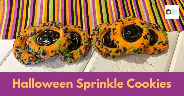 Halloween sprinkle cookies