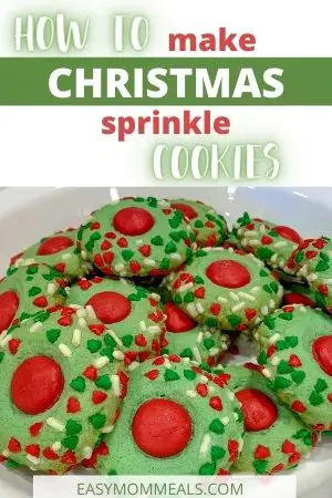 Christmas thumbprint cookies