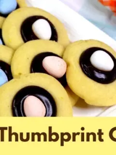 easter thumbprint cookies