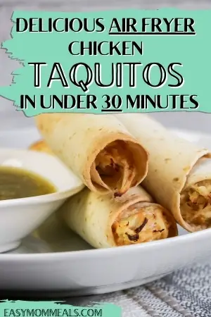 homemade chicken taquitos on white plate