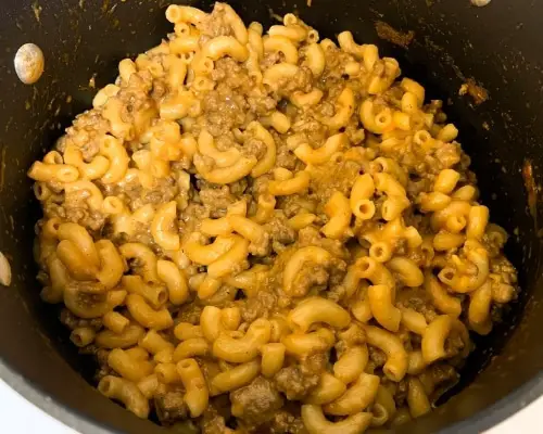 cheeseburger macaroni in one pot