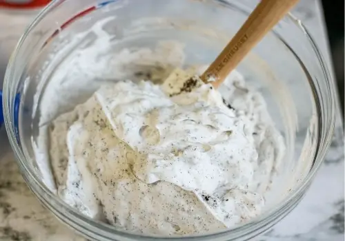 crushed oreos and whipped topping