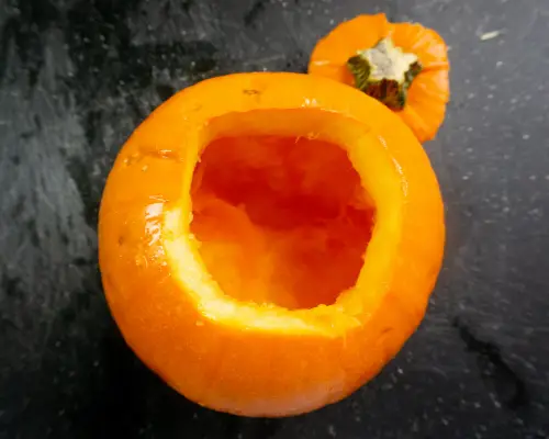 pumpkin with insides removed