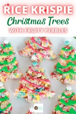 fruity pebble christmas tree treats